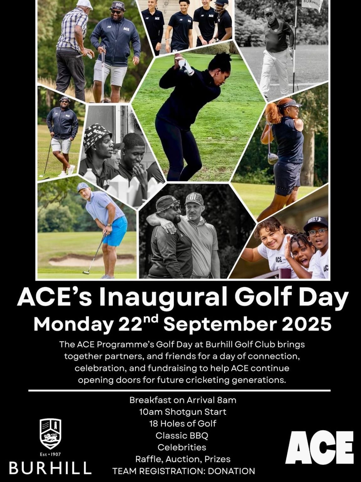 ACE golf day flyer